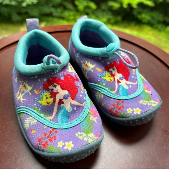 Disney Ariel Water Shoes | Size 7/8 Toddler Girl | Little Mermaid  | Adjustable - Picture 4 of 11